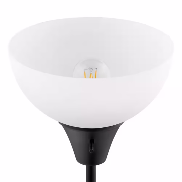 Torchiere Floor Lamp with Plastic Shade - Image 3